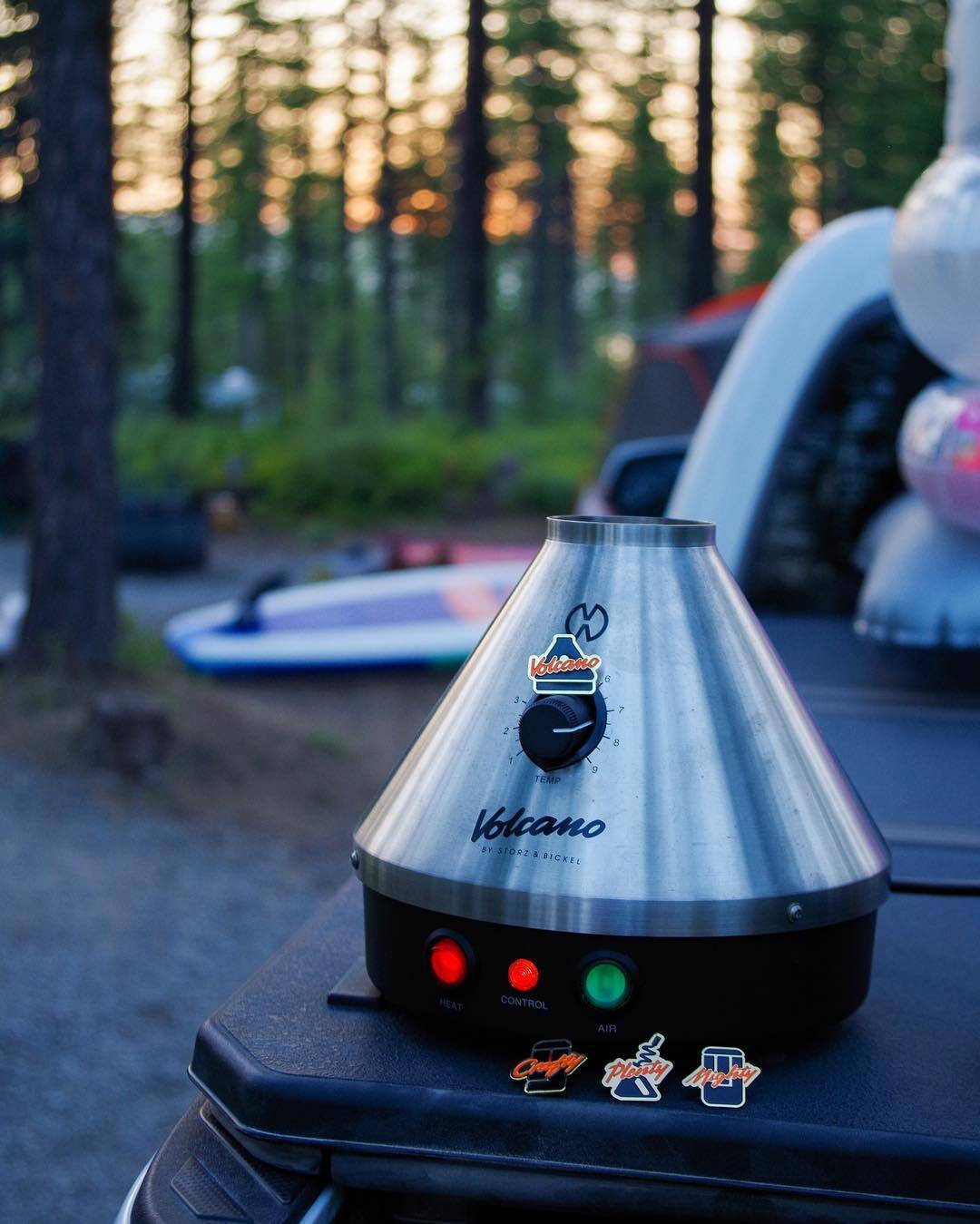Camping with Volcano Classic Vaporizer