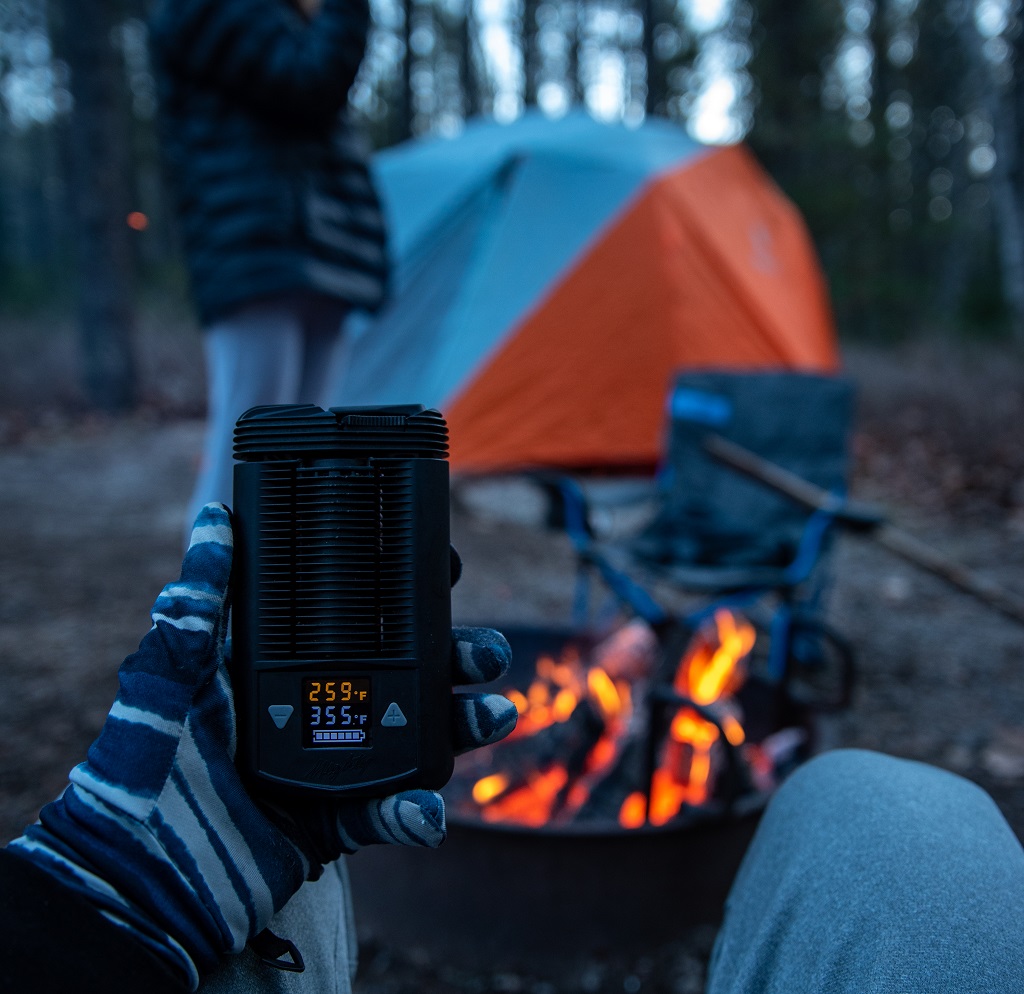 Camping with Mighty Portable Vaporizer
