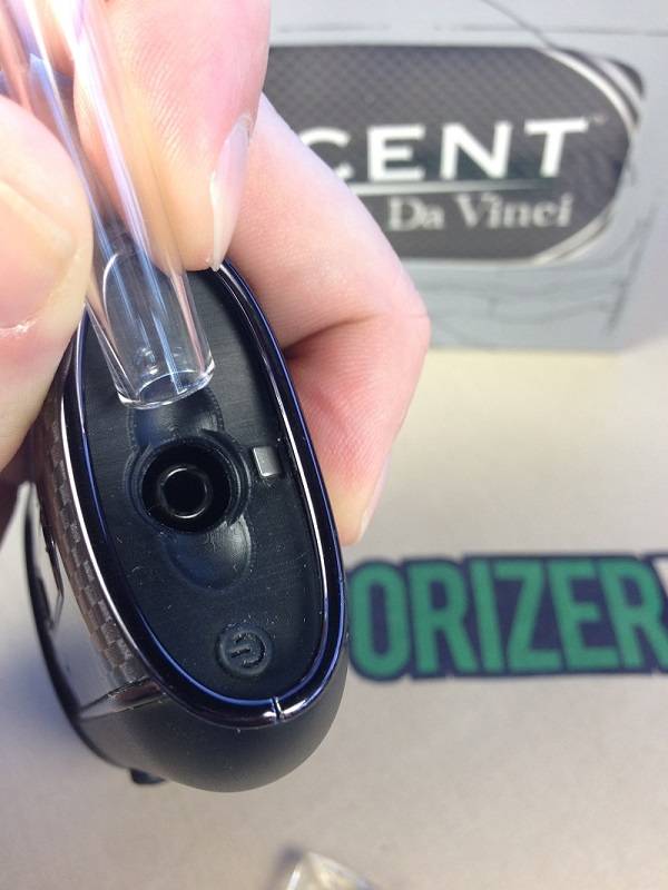 Davinci Ascent Glass Mouthpiece Removed