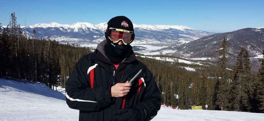 Buzz Danklin Skiing in Colorado - Grasshopper Vaporizer
