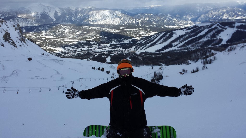 Buzz Danklin Snowboarding with Pax vaporizer