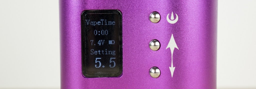 sidekick vaporizer LED display