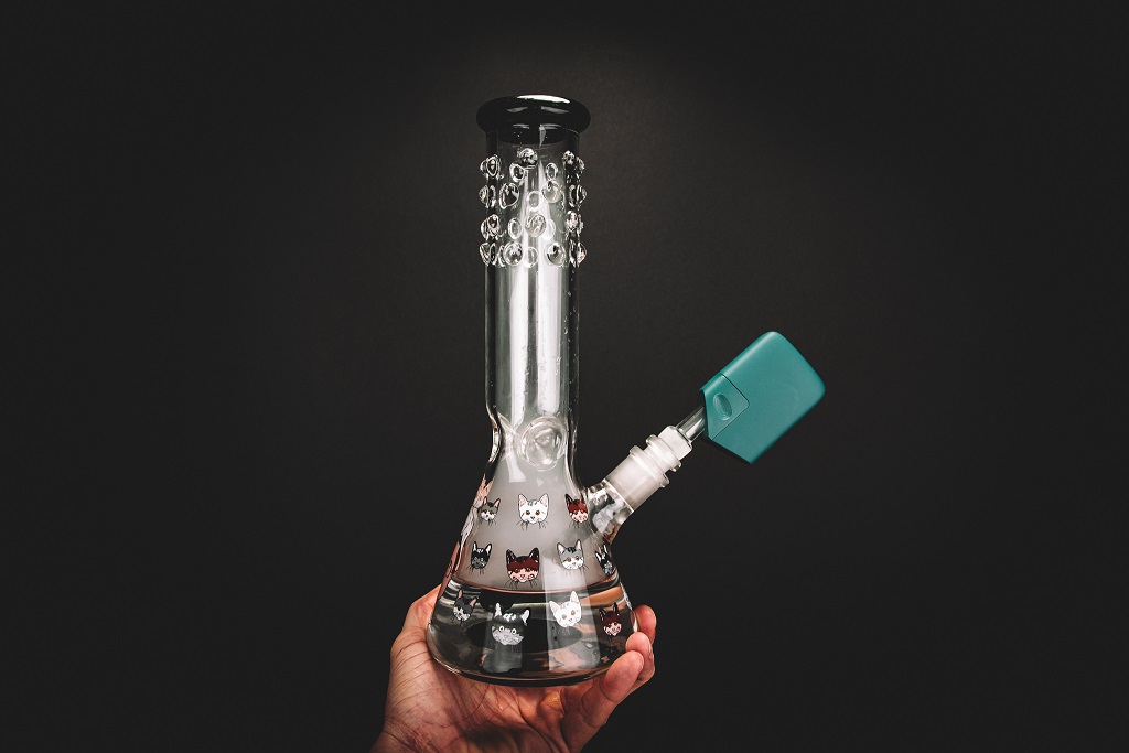Trailer Park Boys Glass Water Pipe with POTV One Vaporizer