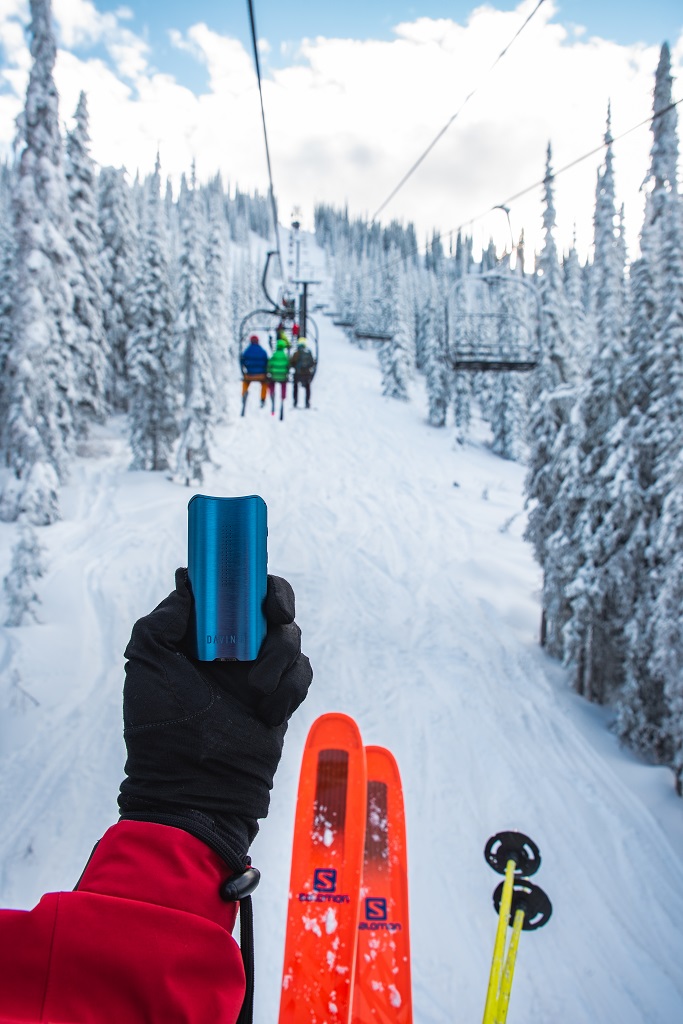 Davinci IQ 2 vaporizer skiing