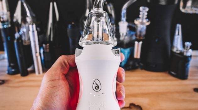 Dr. Dabber Boost EVO Size in Hand