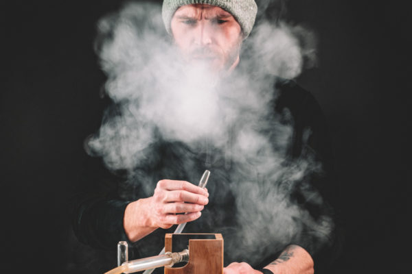 Buzz Danklin with Ditanium Desktop Vaporizer