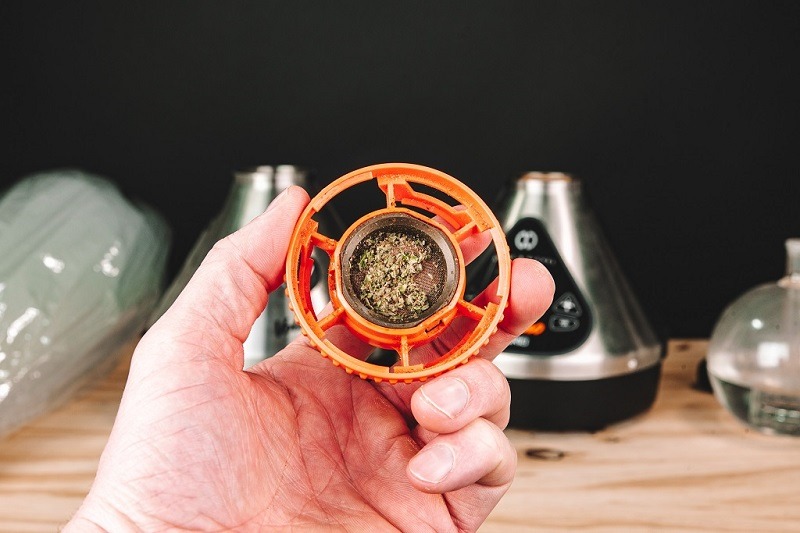 Small Bowl with the Volcano Vaporizer