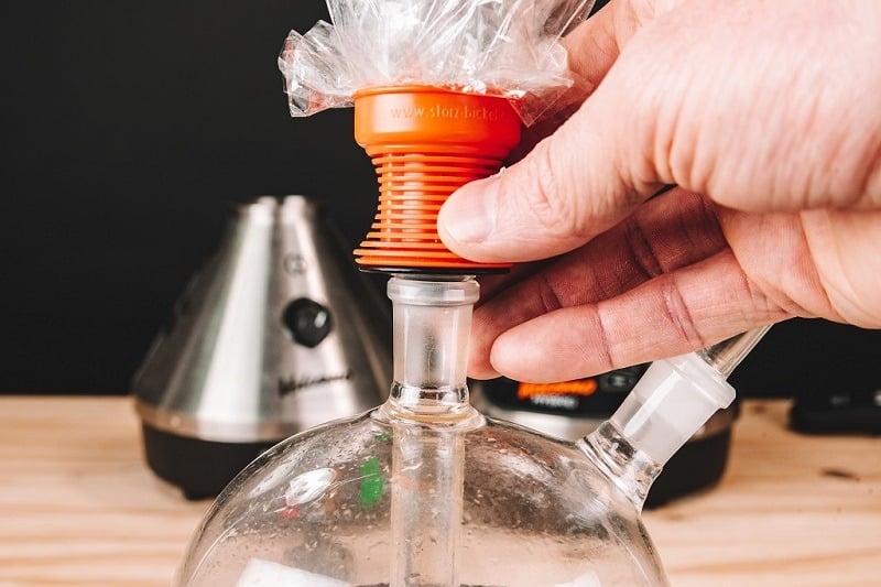 Volcano Balloon attached to Water Piece