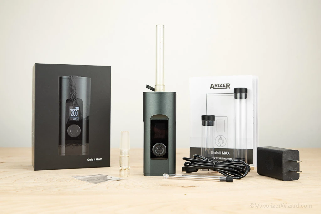 Arizer Solo 2 Max Vaporizer - Included in the Box