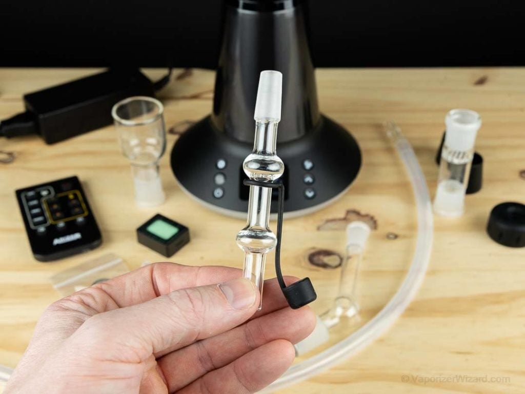 Balloon Glass Connector Cap Placement - Arizer XQ2 Vaporizer