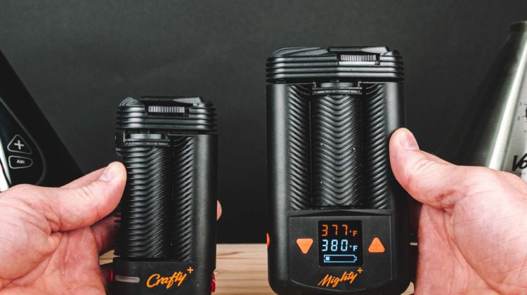 Crafty+ and Mighty+ Vaporizers - Size in Hand