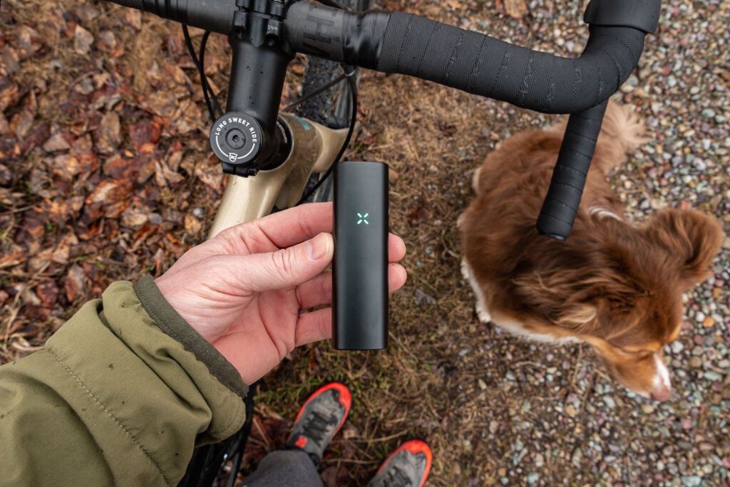 Cycling with the Pax Plus and the Pup (Zoey)