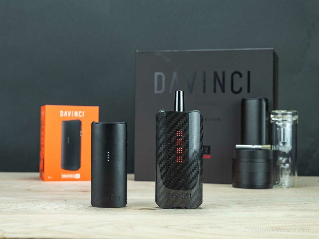 Davinci Miqro-C and Davinci IQ2 Carbon Vaporizers