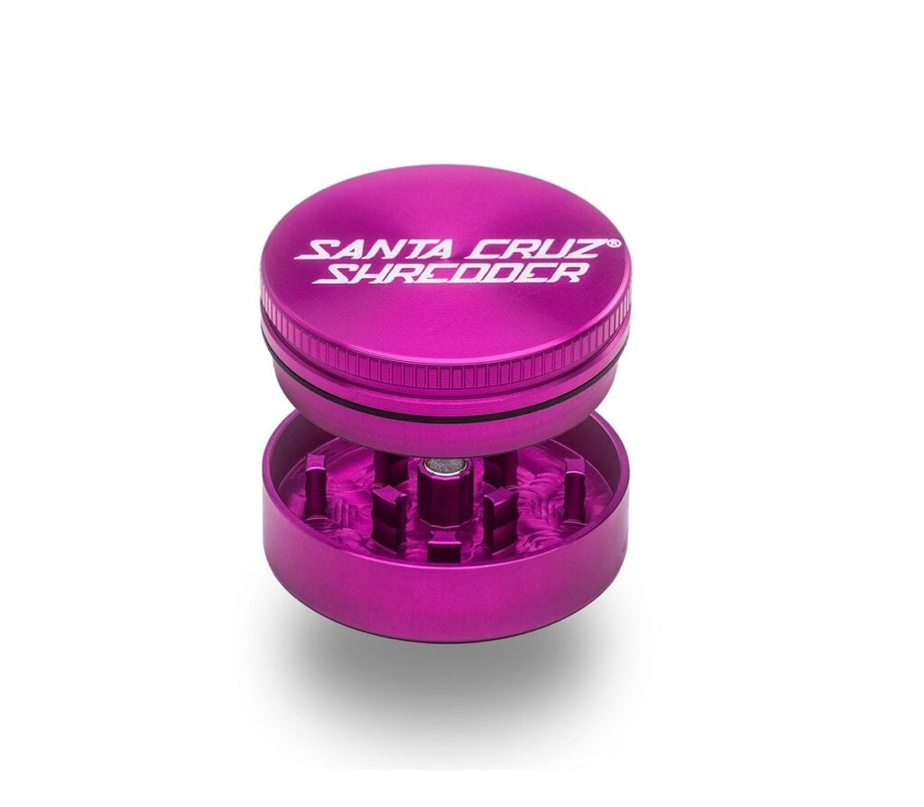Santa Cruz Shredder 2-Piece Weed Grinder (Pink)