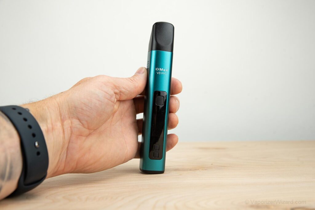 XMAX V3 Pro Vaporizer Size in Hand
